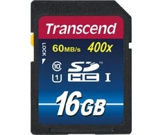 Atminties kortelė Transcend SDHC 16GB 10 klasės UHS-I 400x Premium