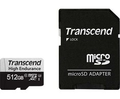 Atminties kortelė Transcend 350V Micro SDXC 512 GB Class 10 UHS-I/U3 (TS512GUSD350V)