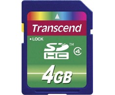 Atminties kortelė Tab Transcend SDHC 4 GB klasė 4 (TS4GSDHC4)