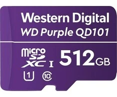 Atminties kortelė Western Digital WD Violetinė SC QD101 512 GB Micro SDXC Class 10