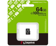 Atminties kortelė Kingston Canvas Select Plus Micro SDXC 64 GB UHS-I/U1 A1 V10 (SDCS3/64GBSP) kortelė