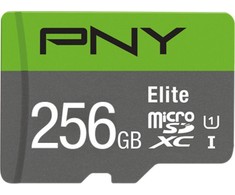 Atminties kortelė PNY Technologies PNY Elite 256 GB Micro SDXC UHS-I 10 klasės atmintis