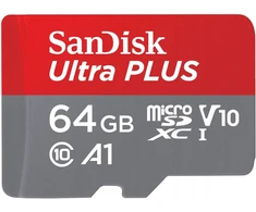Atminties kortelė Karta SanDisk Ultra Plus uSD 64GB