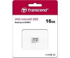 Atminties kortelė Tab Transcend 300S Micro SDHC 16 GB klasė 10 UHL- / U1 (TS16GUSD300S)