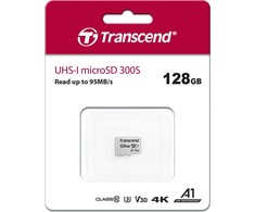 Atminties kortelė Tab Transcend 300S Micro SDXC 128 GB klasė 10 UHL- / U3 (TS128GUSD300S)
