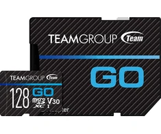 Atminties kortelė Team Group Karta TeamGroup Go Micro SDXC 128 GB 10 klasės UHS-I/U3 V30 (TGUSDX128GU303)