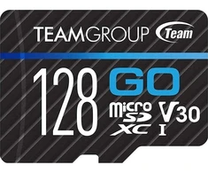 Atminties kortelė Team Group Karta TeamGroup Go Micro SDXC 128 GB 10 klasės UHS-I/U3 V30 (TGUSDX128GU303)