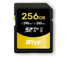 Atminties kortelė - Wise 256GB SDXC UHS II V90 290MB/s Read 260MB/s Write