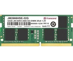 RAM TRANSCEND 32GB JM DDR4 2666Mhz SO-DIMM 2Rx8 2Gx8 CL19 1.2V