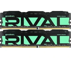 Goodram *DDR4 Rival Radiant 16GB (2* 8)/3200 CL16 Žalias atminties modulis 2 x 8 GB 3200 MT/s 288 kontaktų DIMM