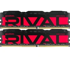 „Goodram *DDR4 Rival Radiant 32GB (2*16)/3200 CL16 Raudona“ atminties modulis 2 x 16 GB 3200 MT/s 288 kontaktų DIMM