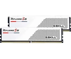 32 GB (2 x 16 GB) G.Skill Ripjaws S5 Baltas DDR5-6000 CL28 RAM atmintis