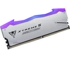 Patriot Viper Gaming RGB XTREME 5 DDR5-6400 RAM, CL 32, Intel XMP 3.0 – 48GB Dual Kit, sidabrinis