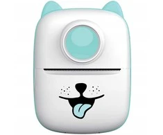 Atmosphera „Bluetooth“ terminis spausdintuvas nuotraukoms, lipdukams, užrašams, etiketėms / „KiddoBoo X2“ / baltas šuo