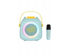 Atmosphera Garsiakalbio mikrofono 2in1 karaoke rinkinys vaikams Kidooboo Kidsvoice / Kb23028mnt Mint
