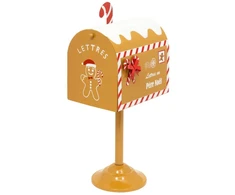 Atmosphera Metalinė pašto dėžutė Kalėdų Seneliui, ant stulpo, 32 cm