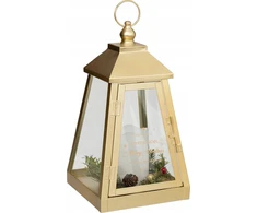 Atmosphera Metalinis žibintas su LED žvake, 32 x 17 cm