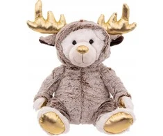 Atmosphera Bear Kalėdinis kimštas žaislas, meškiukas persirengęs elniu, 28 cm