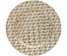 Atmosphera Lėkštinis kilimėlis su geometriniu raštu, auksinis, Ø 33 cm