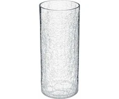 Glass vase, crackle motif, Atmosphera créateur d'intérieur, 30 cm