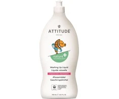 Attitude Attitude, Baby bows ir aksesuarai plovimo skystis, Nemokama Fragance, 700 ml