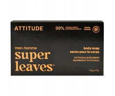 Attitude Attitude SUPER LEAVES, Kūno muilas, vyrams - Pacūlis ir burbonas, 113 g