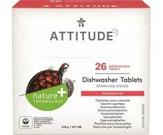 Attitude indaplovės tabletės Tirpus maišelis (26 vnt), 520 g