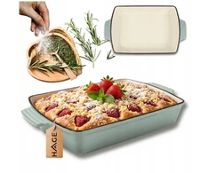 Atusa Emaliuota forma keptuvė ketaus 32 x 23,5cm HAGE SEA SALT (J33-seasalt)