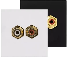 Audac AUDAC CP45RCA/W Prijungimo plokštė RCA 45 x 45 mm Balta versija