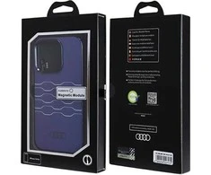 Audi IML MagSafe Dėklas Apple iPhone 14 Pro 6.1″ mėlynos spalvos hardcase AU-IMLMIP14P-A6/D3-BE