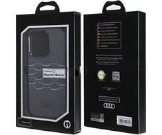Audi IML MagSafe Dėklas Apple iPhone 14 Pro 6.1″ juodos spalvos hardcase AU-IMLMIP14P-A6/D3-BK