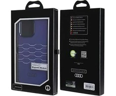 Audi IML MagSafe Dėklas Apple iPhone 15 Pro Max 6.7″ mėlynos spalvos hardcase AU-IMLMIP15PM-A6/D3-BE
