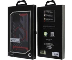 Apple iPhone 13 / 14 / 15 Audi dėklas IML Sport MagSafe Case (AU-IMLMIP15-RSQ/D2-BK) juodos spalvos