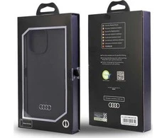 Audi Silicone Dėklas Apple iPhone 13 Pro Max 6.7″ juodos spalvos kietas dėklas AU-LSRIP13 PM-Q3/D1-BK
