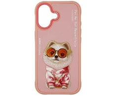 „Nimmy Glasses Cool nag“ dėklas „iPhone 17“ – rožinis