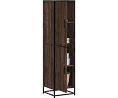 Highboard Rudas ąžuolas 35,5x35x139 cm Mediena ir metalas