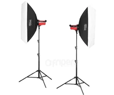 Aurora Studio Kit Aurora Orion 400 kit 3 (2 šviestuvai, minkštos dėžutės, stovai)