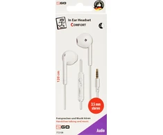 2GO Ausinės Comfort, baltos spalvos