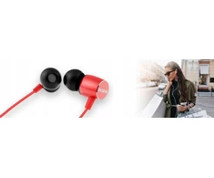 Ausinės Aiwa Įstatomos į ausis (į ausis įkišamos tipo) ausinės AIWA ESTM-30RD 99dB 16ohm Raudona