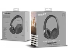 Audictus Ausinės Champion Pro Belaidės, Ant ausų uždedamos, Mikrofonas, Bluetooth, Belaidės, Juodas