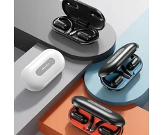 Ausinės Awei Bluetooth 5.4 ausinės OWS T93 + prijungimo stotelė balta