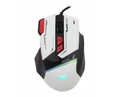 Baracuda žaidimų pelė MANTA, 8D, 12800 dpi, baltos spalvos (BGM-042)