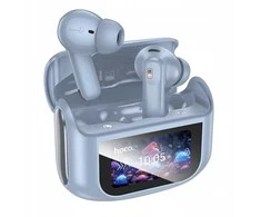 HOCO belaidės ausinės bluetooth su touch screen TWS ANC + ENC EQ21 mėlynas star