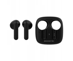 Ausinės belaidės Įstatomos į ausis (į ausis įkišamos tipo) ausinės juoda 25mAh×2 / 200mAh (SMS-J41)