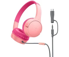 Belkin Rožinė SOUNDFORM MINI WIRED ON-EAR - Ausinės - USB-C 3.5MM Rožinis