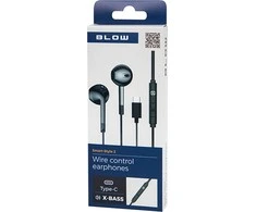 BLOW B-17 Juodas USB-C ausinės