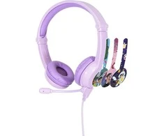Buddyphones Ausinės žaidimams vaikams 3+, 85dB Galaxy violetinė