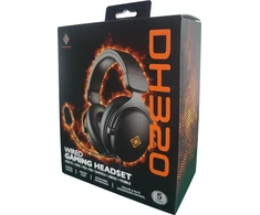DH320 laidinės žaidimų ausinės DELTACO GAMING, iš odos, 3.5mm jungtis, garsumo ir nutildymo mikrofono valdikliai / GAM-190 / 4222403