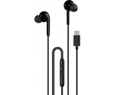 Dudao X3C+ laidinės USB-C į ausis įkišamos ausinės 1.2m – juodos spalvos