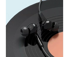 Dudao X3+ Įstatomos į ausis ausinės, su laidu, 3.5mm minijack - juodas